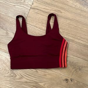 lululemon athletica Maroon and Orange Sports Bra
